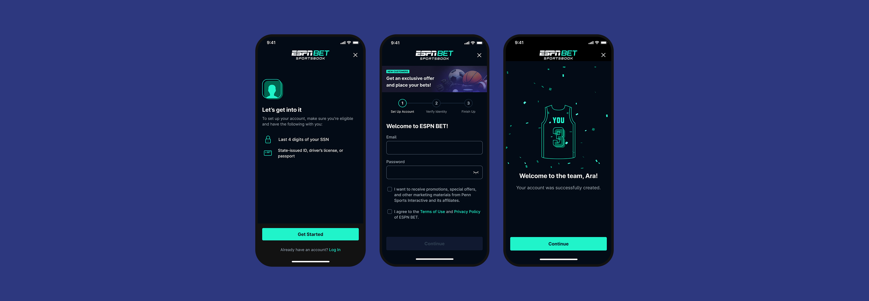 ESPN Bet Sign-Up Flow