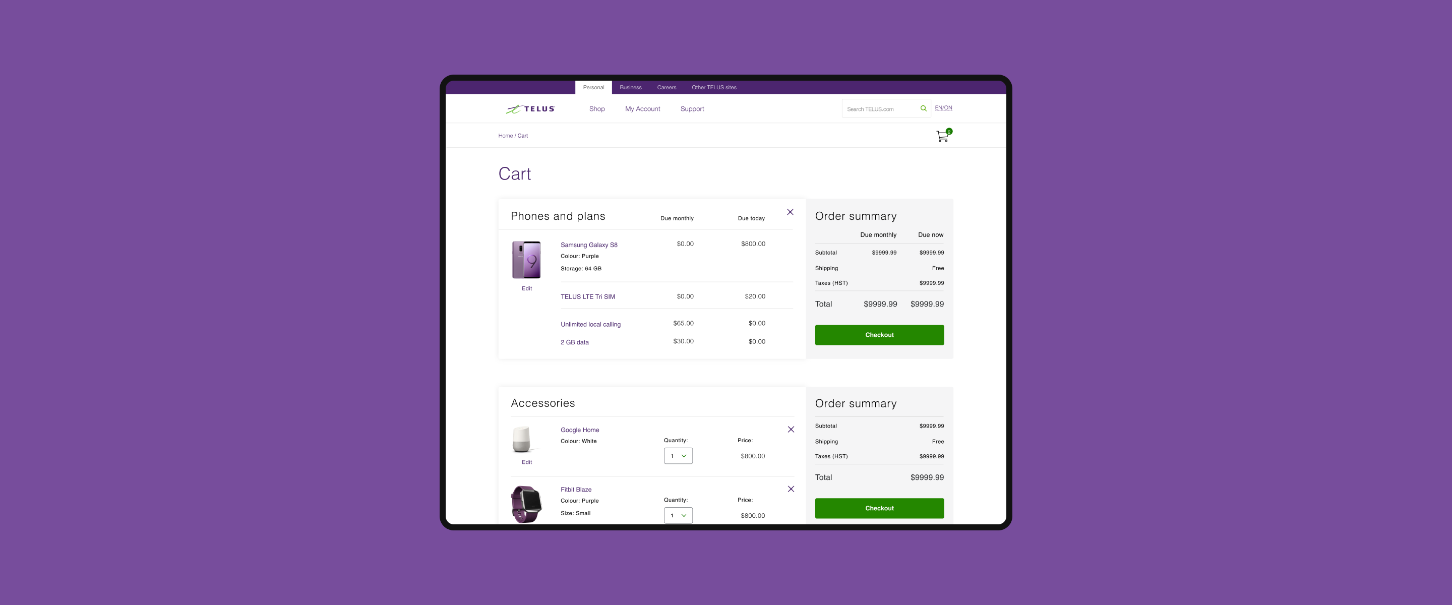 TELUS Cart